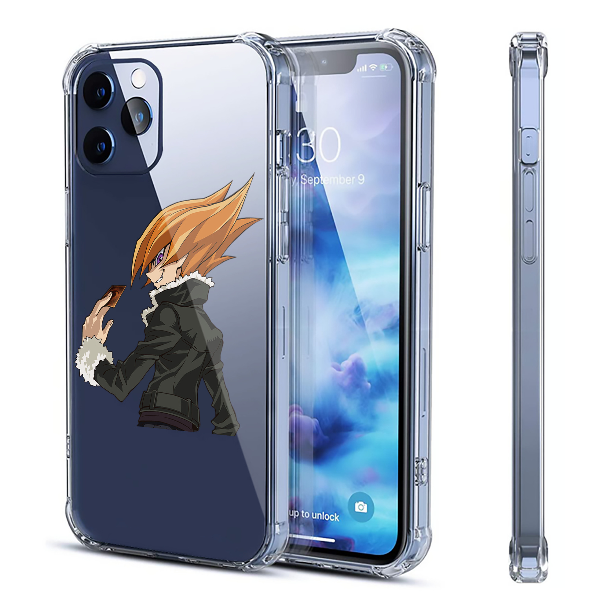 （画像用） 遊☆戯☆王 Yu-Gi-Oh! 【iPhone 12シリーズ対応】透明スマホケース（クリアソフトケース）